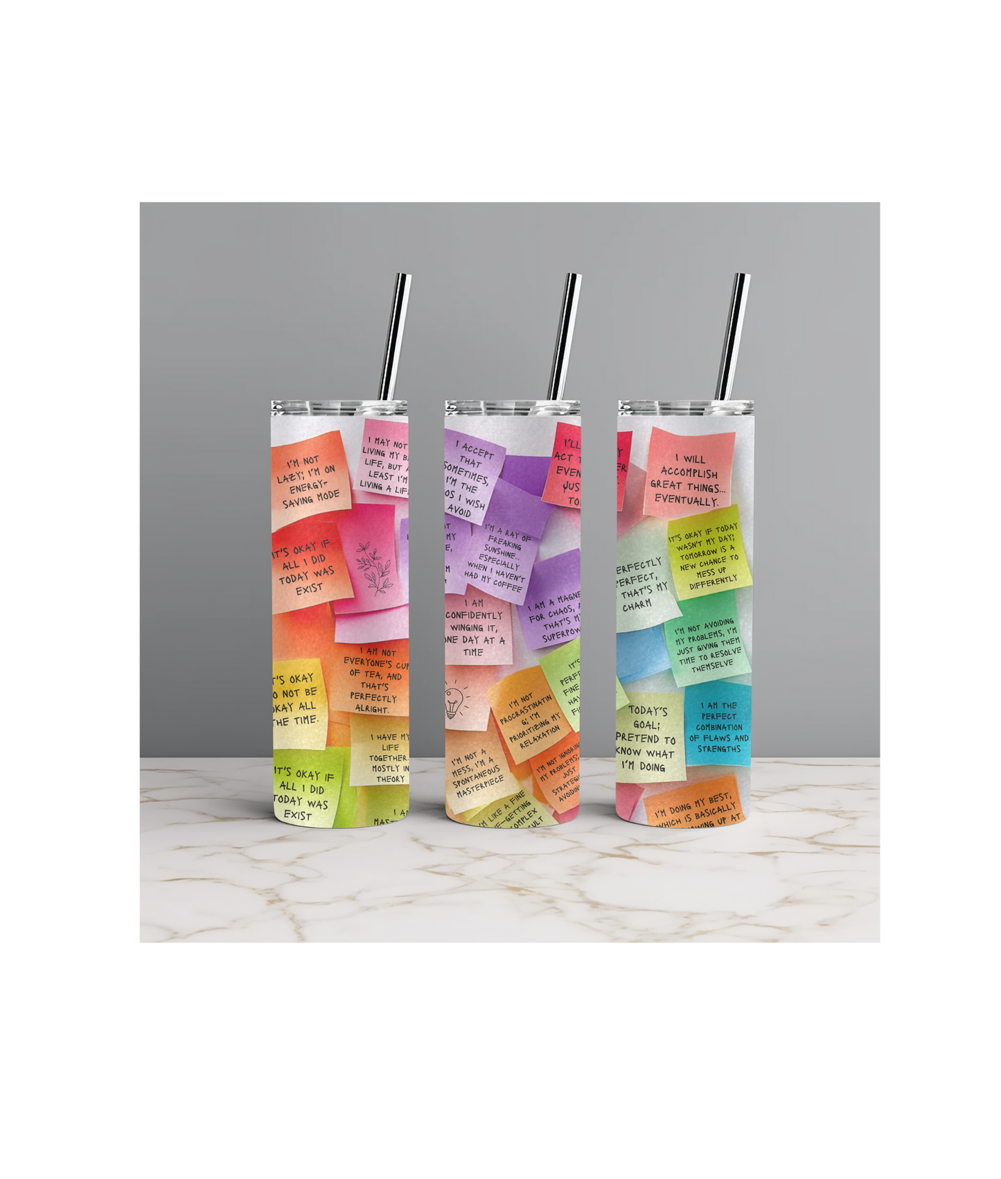 Sarcastic Sticky Notes Tumbler